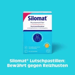 Silomat Hustenstiller-Hustenstiller Dextromethorphan mit Honig-Geschmack, 40 St