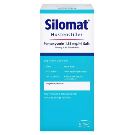 Silomat Hustenstiller Pentoxyverin 1,35 mg / ml Saft, 100 ml-Kinder Hustenstiller Kinder|Hustenstiller