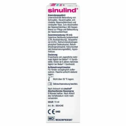 Abschwellendes Nasenspray, 15 ml^Sinulind Hot