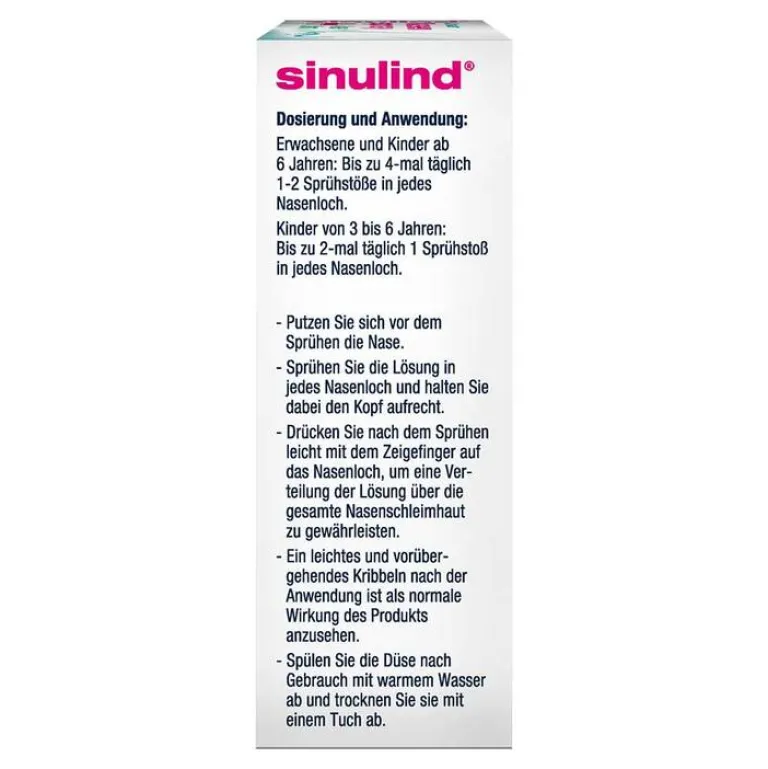 Sinulind Meerwasser Nasenspray-Meerwasser Nasenspray + Aloe Vera, 20 ml