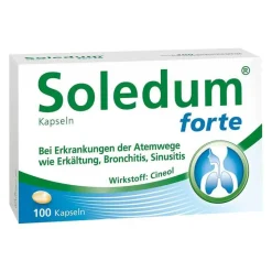 Soledum Schnupfen & Nasennebenhöhlen|Hustenlöser-Kapseln forte, 100 St