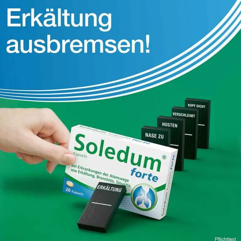 Soledum Schnupfen & Nasennebenhöhlen|Hustenlöser-Kapseln forte, 2x100 St