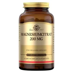 Solgar Magnesium-Magnesium Citrat 200 mg Tabletten, 60 St