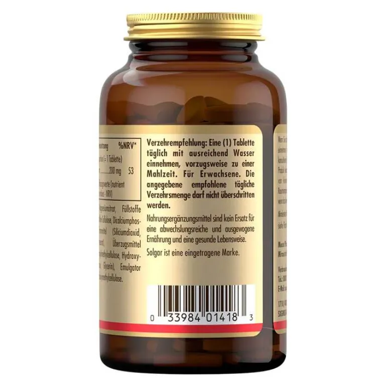 Solgar Magnesium-Magnesium Citrat 200 mg Tabletten, 60 St