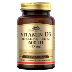 Solgar Vitamin D3 600 I.E. Kapseln, 120 St- Vitamin D (Colecalciferol)