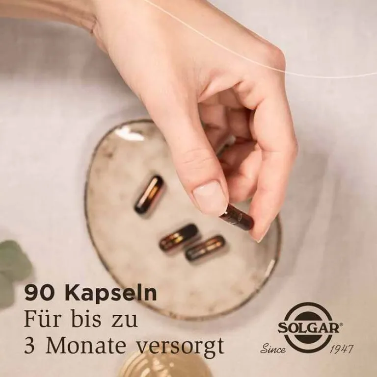 Solgar Vollspektrum Curcumin Kapseln, 90 St- Kurkuma Kapseln