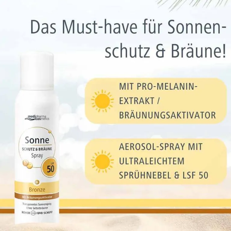 Dr. Theiss Lsf 50+-Sonne Schutz & Bräune Aerosol-Spray bronze LSF 50, 150 ml