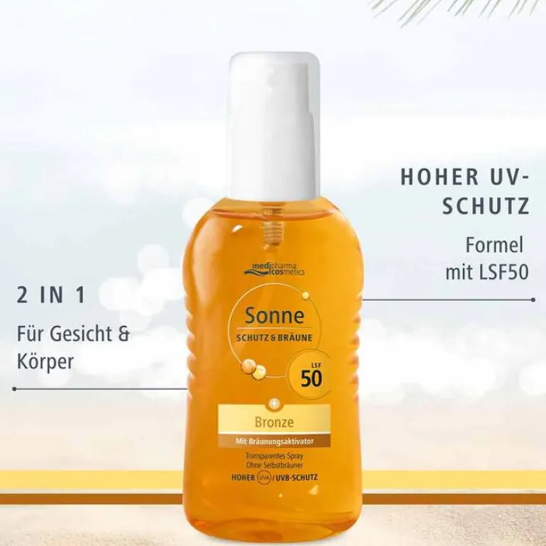 Dr. Theiss Sonne Schutz & Bräune Pump-Spray bronze LSF 50, 200 ml- Lsf 50+