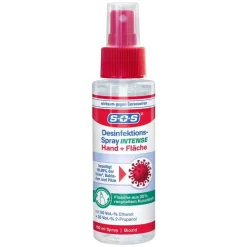 SOS Desinfektions-Spray INTENSE Hand + Fläche, 100 ml- Flächendesinfektionsmittel|Desinfektionsspray