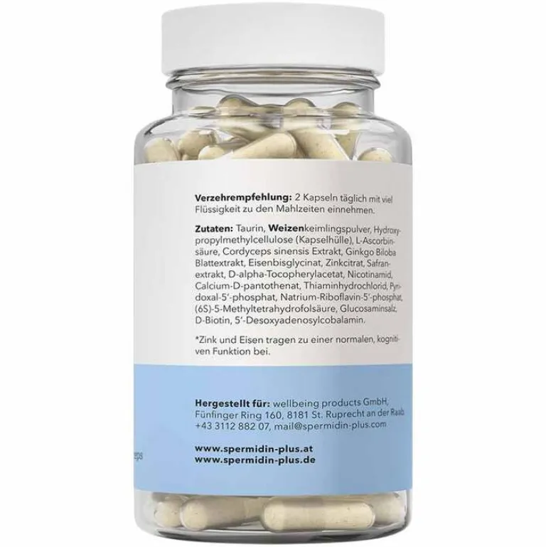 Spermidinplus Spermidin Gedächtnis Kapseln, 60 St- Spermidin