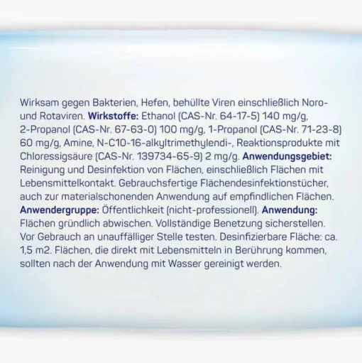 Sterillium surface wipes Oberflächendesinfektion, 60 St- Flächendesinfektionsmittel