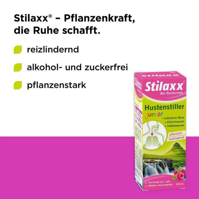 Stilaxx Hustenstiller Kinder|Hustenstiller-® Hustenstiller junior bei Reizhusten, 100 ml