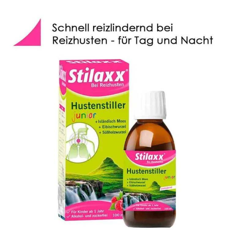 Stilaxx Hustenstiller Kinder|Hustenstiller-® Hustenstiller junior bei Reizhusten, 100 ml