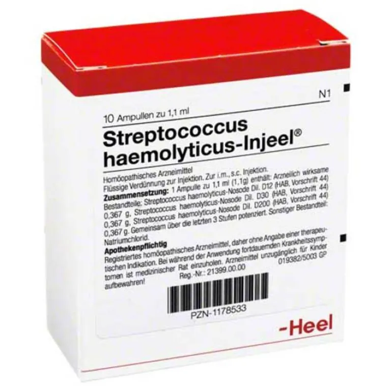 Injeel Streptococcus Haemolyticus Ampullen, 10 St- Heel