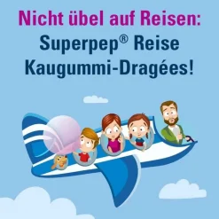 Superpep Mittel Gegen Durchfall & Erbrechen|Übelkeit & Erbrechen-® Reise Kaugummi-Dragées, 20 St