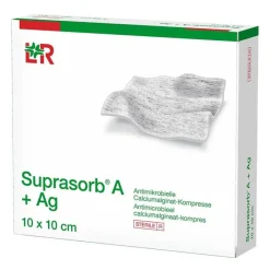 A + Ag Antimik.Cal.Alginat Kompresse 10x10 cm, 10 St^Suprasorb Hot