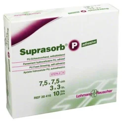 Suprasorb P PU-Schaumv.7,5x7,5cm selbstklebend, 10 St- Wundverband