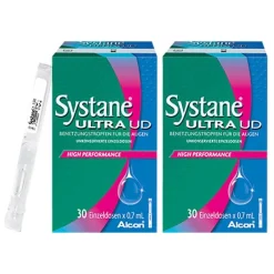 Systane Augentropfen Trockene Augen-Ultra UD Benetzungstropfen für die Augen, 2x21 ml