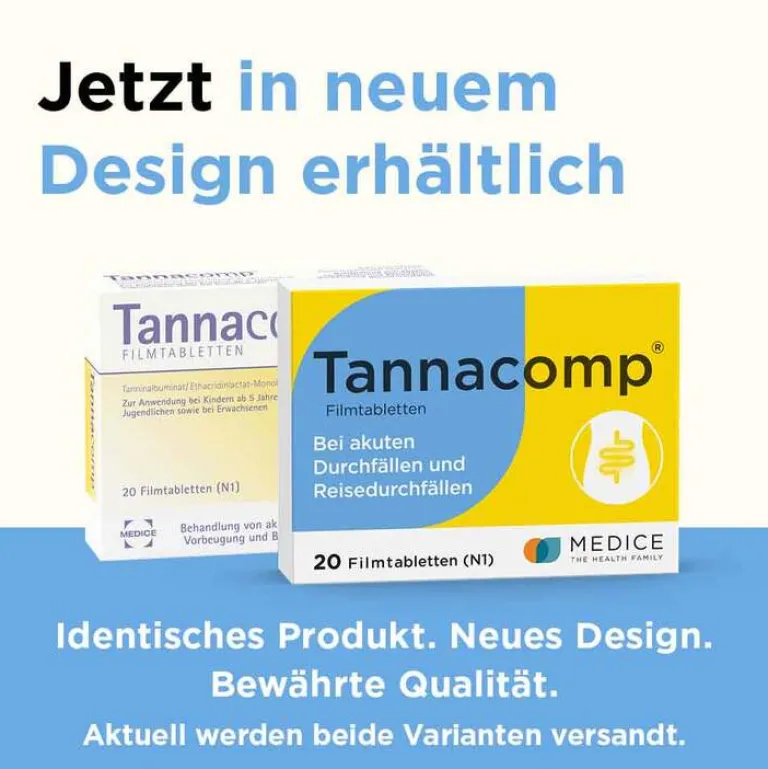 Tannacomp ® Filmtabletten bei akutem Durchfall , 20 St-Kinder Mittel Gegen Durchfall & Erbrechen|Verdauung