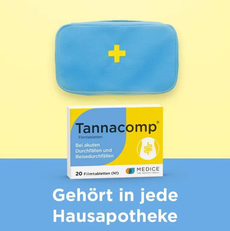Tannacomp ® Filmtabletten bei akutem Durchfall , 20 St-Kinder Mittel Gegen Durchfall & Erbrechen|Verdauung
