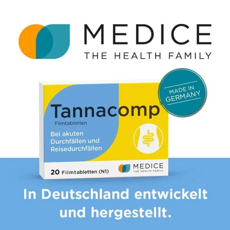 Tannacomp ® Filmtabletten bei akutem Durchfall , 20 St-Kinder Mittel Gegen Durchfall & Erbrechen|Verdauung