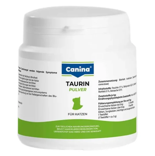 Canina Taurin Pulver für Katzen, 100 g- Aufbau & Leistung|Taurin