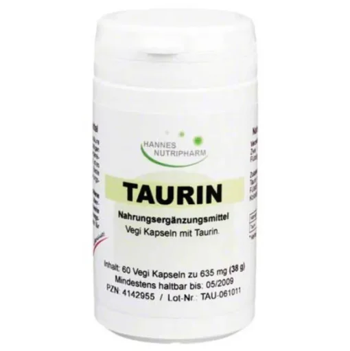 Hannes pure Lebenslust Taurin|Aminosäuren-Taurin Vegi Kapseln, 60 St