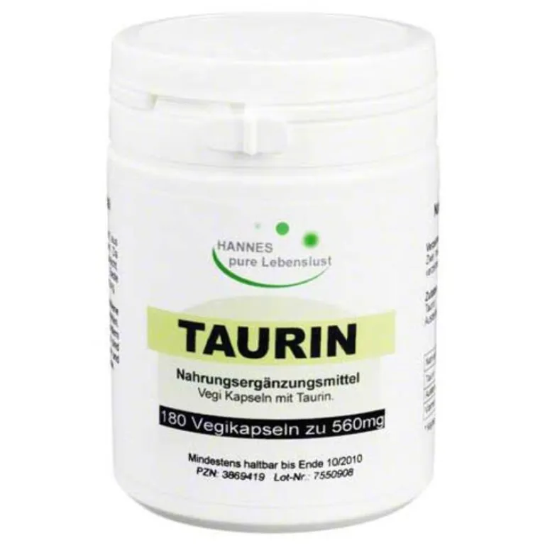 Hannes pure Lebenslust Taurin Vegi Kapseln, 180 St- Taurin|Aminosäuren