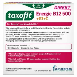 Taxofit Multivitamine-Energie B12 500 + D3 + C Direkt Granulat, 20 St