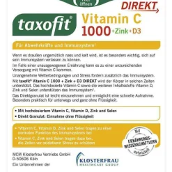 Vitamin C 1000 + Zink + D3 Direkt Granulat, 20 St^Taxofit Sale