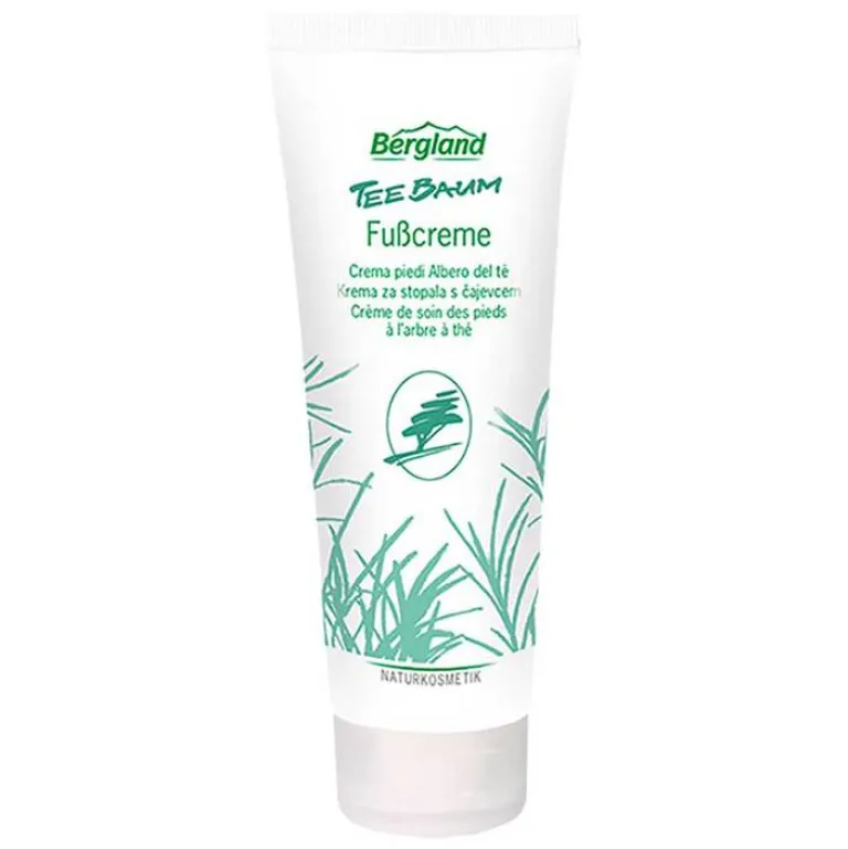 Bergland Gepflegte Füße|Fußpflegeprodukte-Teebaum Fußcreme, 100 ml