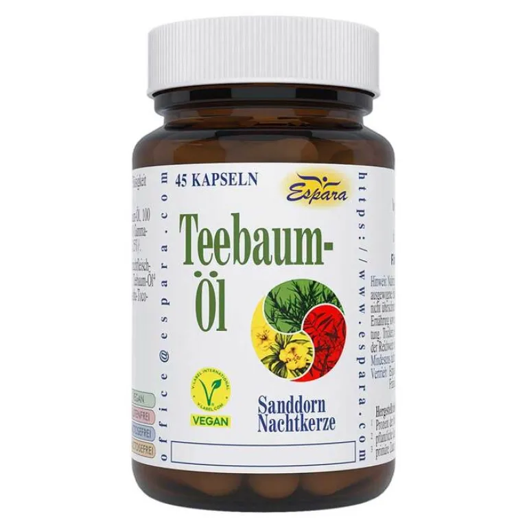 Espara Teebaum Öl Kapseln, 45 St- Essentielle Fettsäuren