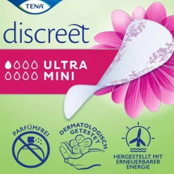 Tena ® discreet Ultra Mini Slipeinlagen bei Inkontinenz, 10X28 St- Ein- & Vorlagen