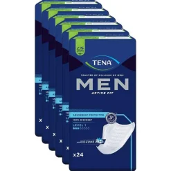 Tena Ein- & Vorlagen-® MEN ACTIVE FIT Level 1 Einlagen bei Inkontinenz, 6X24 St
