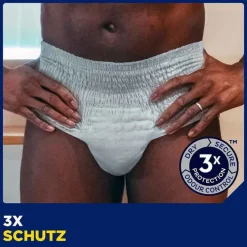 ® MEN ACTIVE FIT Pants Normal grau S/M bei Inkontinenz, 12 St^Tena