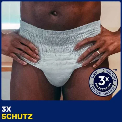 ® MEN ACTIVE FIT Pants Normal grau S/M bei Inkontinenz, 12 St^Tena