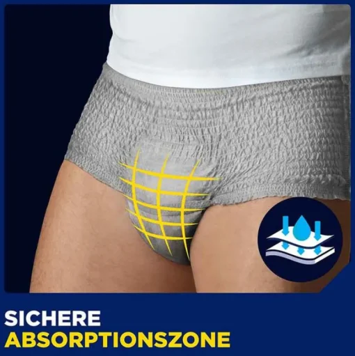® MEN ACTIVE FIT Pants Normal grau S/M bei Inkontinenz, 12 St^Tena