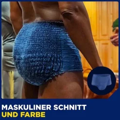 Tena ® MEN ACTIVE FIT Plus Pants blau S/M bei Inkontinenz, 12 St- Windeln & Pants