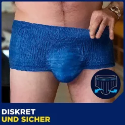 Tena ® MEN ACTIVE FIT Plus Pants blau S/M bei Inkontinenz, 12 St- Windeln & Pants