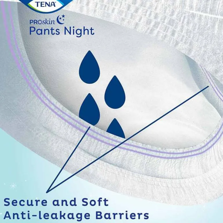 TENA Pants night super L Einweghose bei Inkontinenz, 10 St- Windeln & Pants