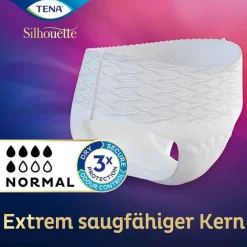 Tena Silhouette LOW WAIST BLANC Normal Pants L bei Inkontinenz, 6X10 St- Windeln & Pants