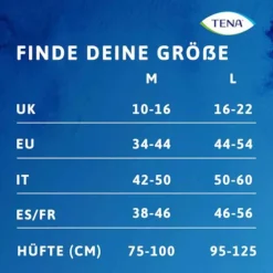 Tena Windeln & Pants-Silhouette Plus L white Inkontinenz Pants, 2X10 St