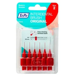 Interdentalbürste 0,5mm rot, 6 St^Tepe Discount