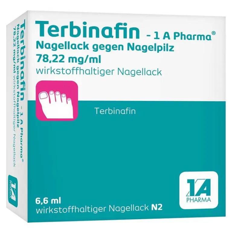 1A Pharma Terbinafin- Nagellack gegen Nagelpilz, 6.6 ml- Nagelpilz Lack
