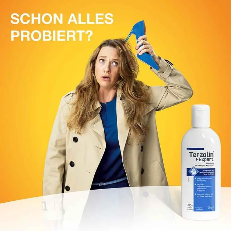 Terzolin Expert Shampoo bei fettiger Kopfhaut, 200 ml- Shampoos|Haarausfall & Schuppen