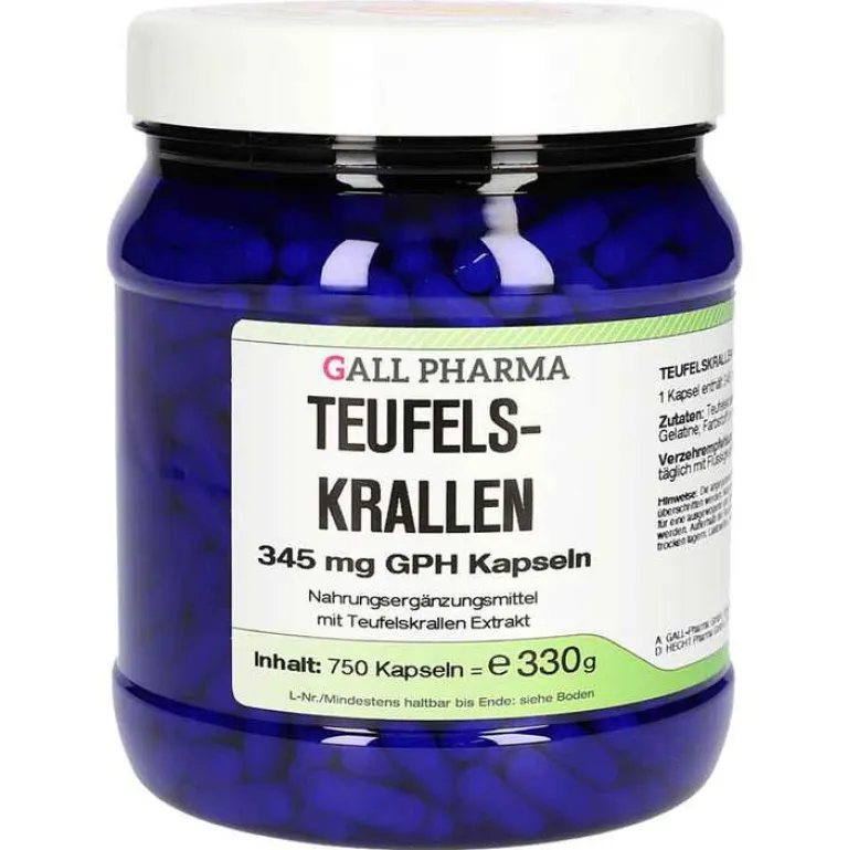 Hecht Pharma Teufelskrallen 345 mg GPH Kapseln, 750 St- Verdauung