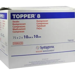 Topper 8 Kompresse steril 10x10 cm, 75X2 St- Sterile Kompressen
