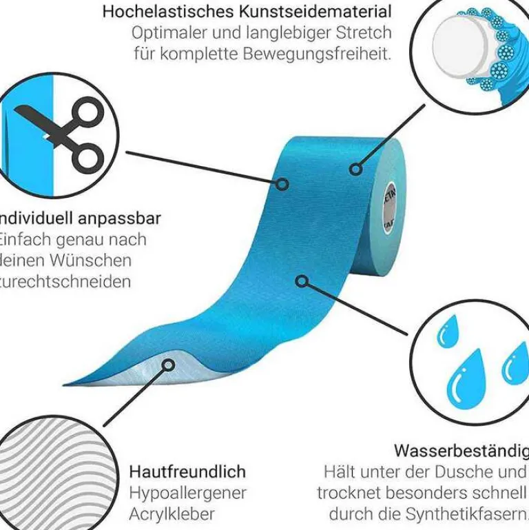 True Tape Truetape Athlete Edition Pro blau, 1 St- Kinesio Tape