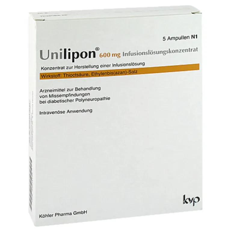 Unilipon 600 mg Infusionslösungskonzentrat, 1X5 St^Köhler