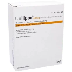 Köhler Unilipon 600 mg Infusionslösungskonzentrat, 1X10 St- Alpha Liponsäure